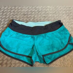 Lululemon speed up shorts. Size 4. 2.5” inseam. Tie die color.
